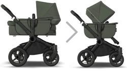 Коляска Bugaboo Donkey 5 Mono Complete 2 в 1 Black/Forest Green-Forest Green
