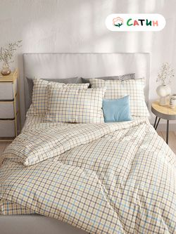 Пододеяльник Milky Garden "Сrow foot (сатин)" 2-сп 175х215 см