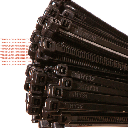 Стяжка - хомут кабельная нейлоновая КСС 5х500 черные — 100 шт/уп