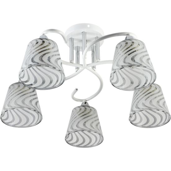 Люстра потолочная Reluce E27 01391-0.3-05 WH+CR