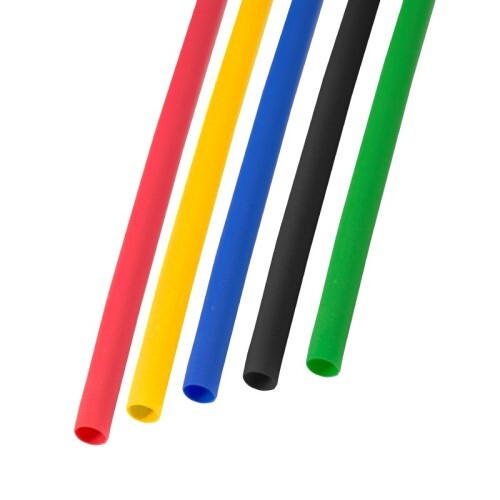 Набор термоусадок для изоляции проводов 4,0мм / 2,0мм L=1 м 5 цветов (в уп 50 шт) (REXANT)