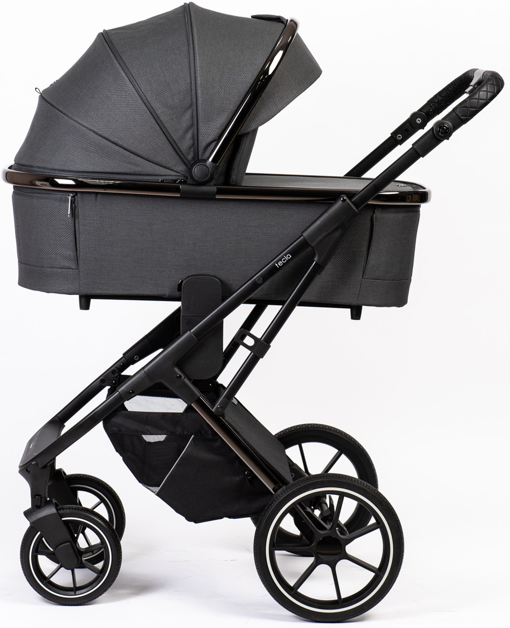 Детская коляска Peppy Tecla 3 в 1 с автокреслом Verona Beige Shadow Antrazit Chrome Edition Графитовый