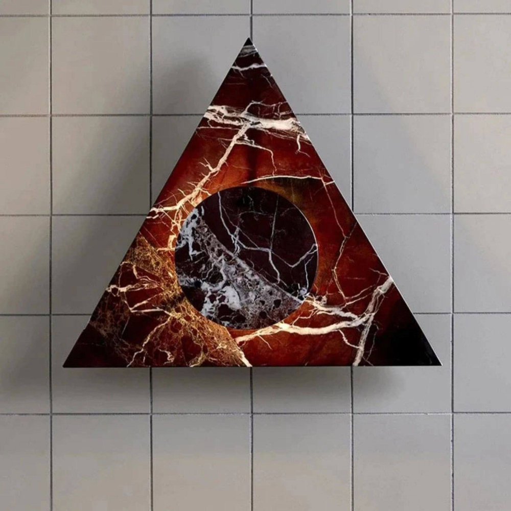 Wall design lamp Pyramid Rustic