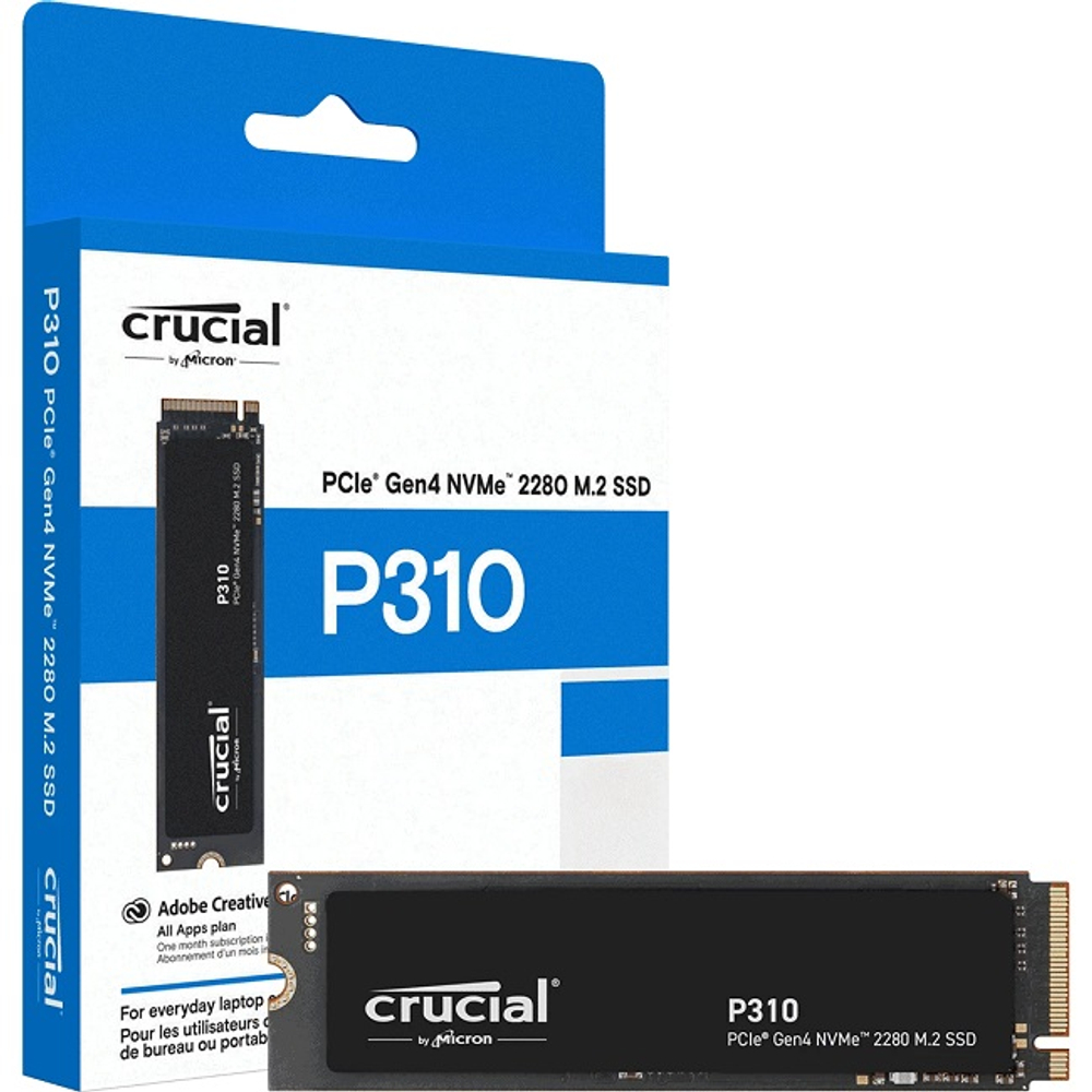 Жесткий диск SSD M.2 1Tb Crucial P310, 7100/6000MBs, 1000000 IOPS, TLC 3D NAND, 2280. PCI-E4.0x4 (CT1000P310SSD8)