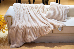 Плед 160x220 Sofi De MarkO Полоса бежевый