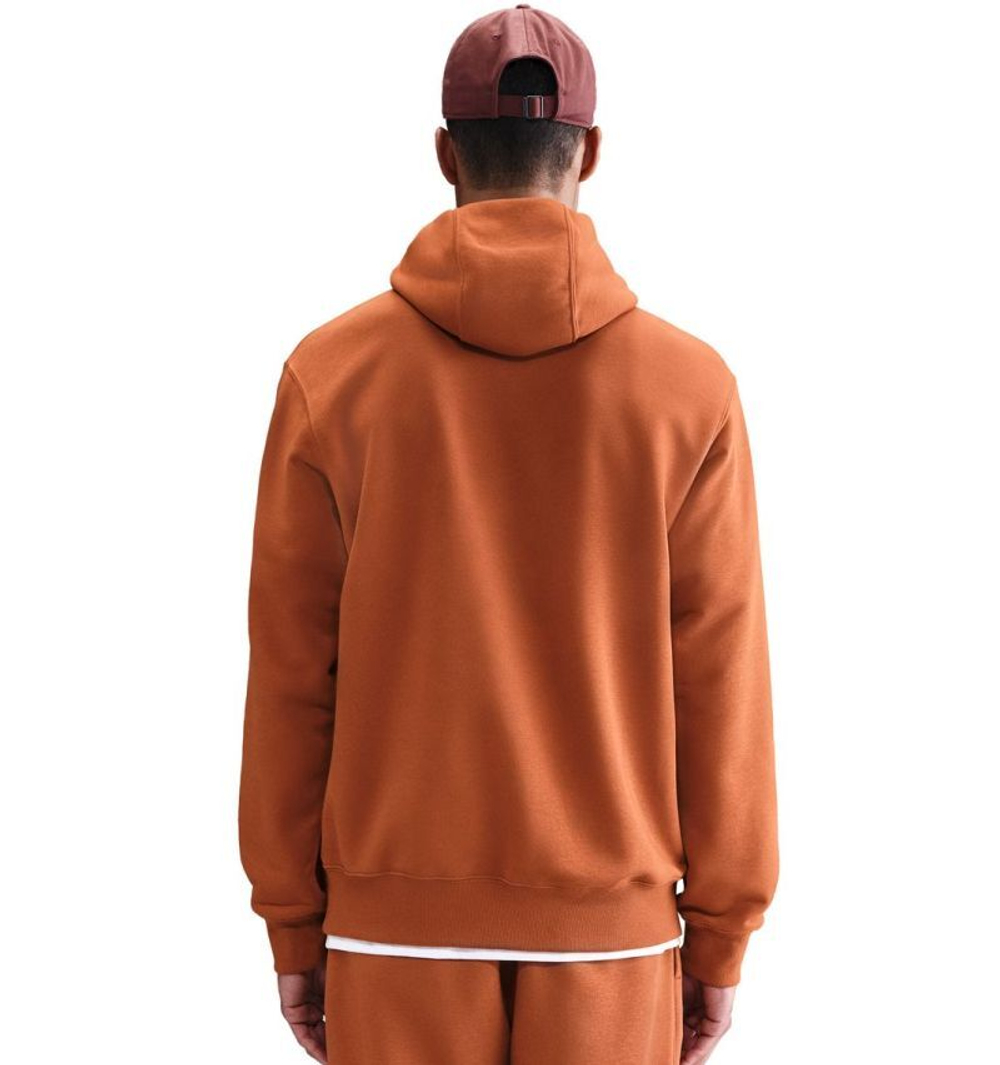 Мужская теннисная кофта Nike Court Heritage French Terry Pullover - dark russet/cinnamon