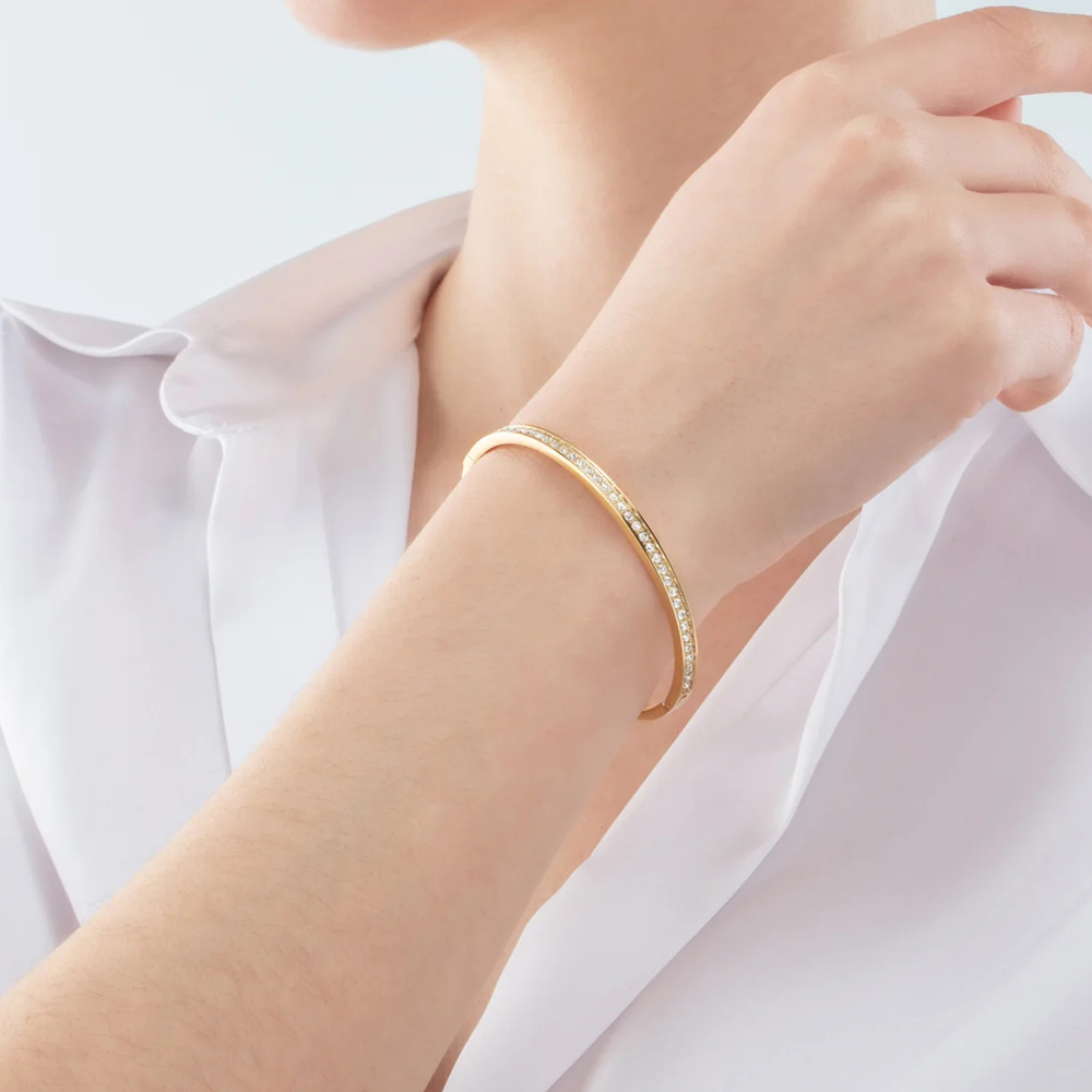 Браслет Coeur de Lion Crystal-Gold 17 см 0127/33-1816