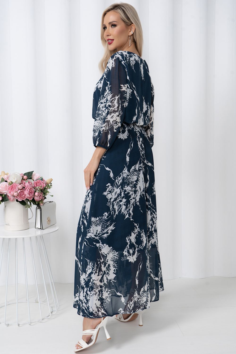 Платье Софитель (синий)-46р-р Р11-1209/5 Nikol