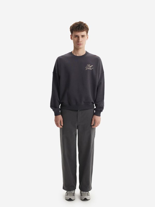 Толстовка Oversized темно-серая - фото 3