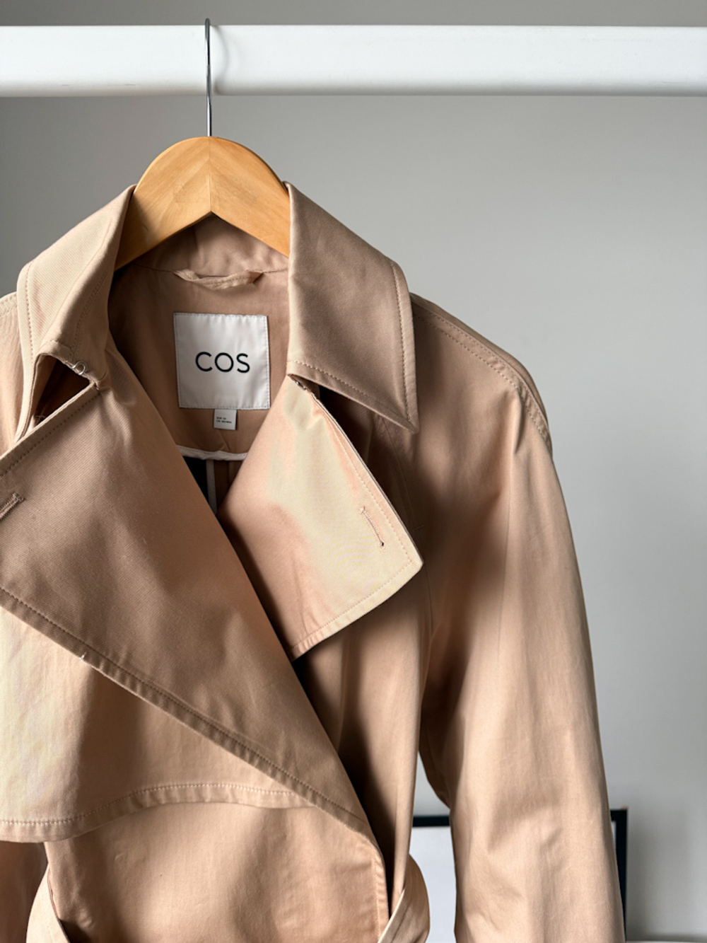 Хлопковый тренч Cos, XS