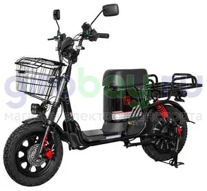 Электроскутер GT U3 1000W (60V/30Ah) железофосфат - Черный фото №1