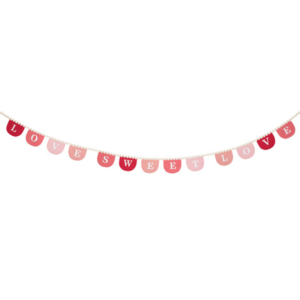 Гирлянда текстильная "Love Sweet" 3,7 м