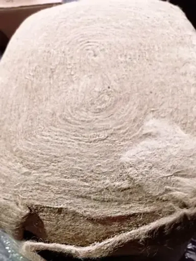 Джут межвенцовый утеплитель пакля ленточная шир. 10 см, толщ. 8-10 мм., длина 20 м. для сруба, деревянных домов