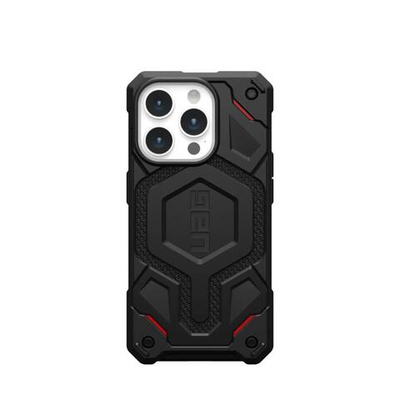 Защитный чехол MagSafe UAG Monarch Pro Kevlar для iPhone 15 Pro Композитный гибридный чехол с очень высоким уровнем защиты при падении