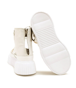 Кожаные кроссовки matilda canvas high 23 INUIKII - кремовый(30103-024)