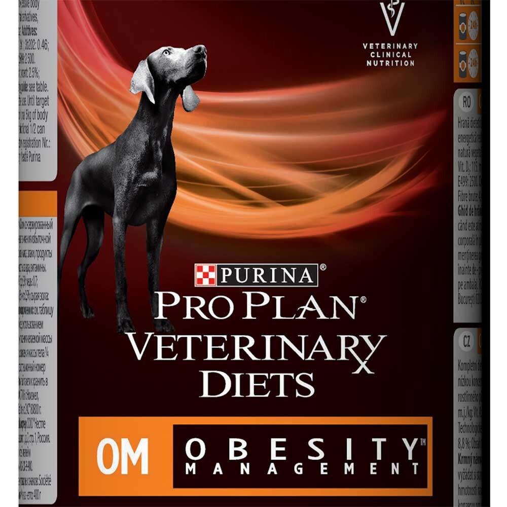 Pro Plan VET OM 400 г - диета консервы для собак при ожирении, Obesity Management