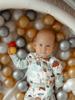 Комбинезон Mjölk Sleep and Play Ферма, на манжетах