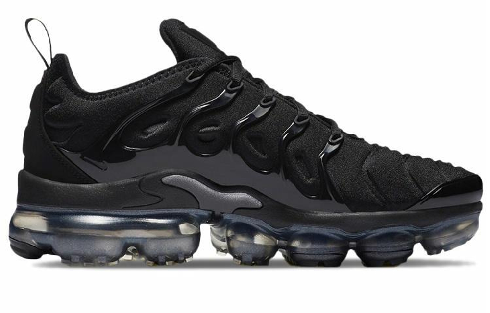 Кроссовки Nike Vapormax Plus "Triple Black" (Женская размерная сетка)