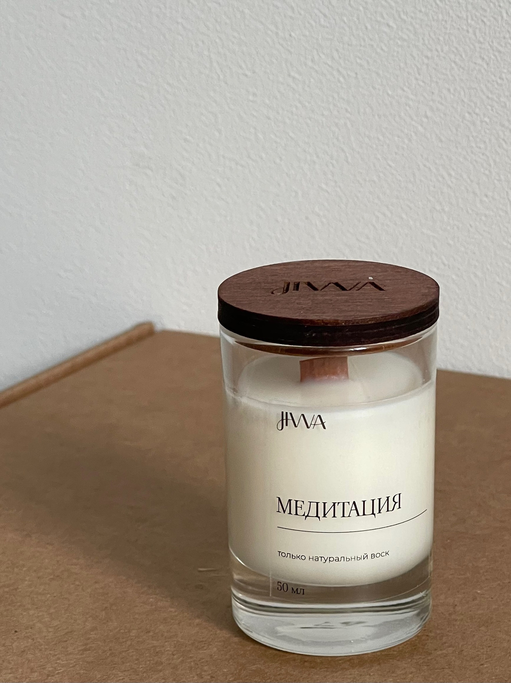 Свеча натуральная ароматическая JIWA 50 мл - Медитация