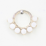 Tiara large with natural stones