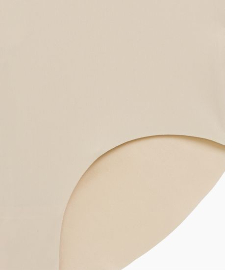 Женские трусы бесшовные макси (1шт) Atlantic LS-003, нейлон/эластан, светло-бежевый