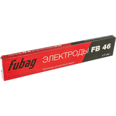 Электроды Fubag с рутилово-целлюлозным покрытием FB 46 D 3.0мм (0.9 кг)  38856