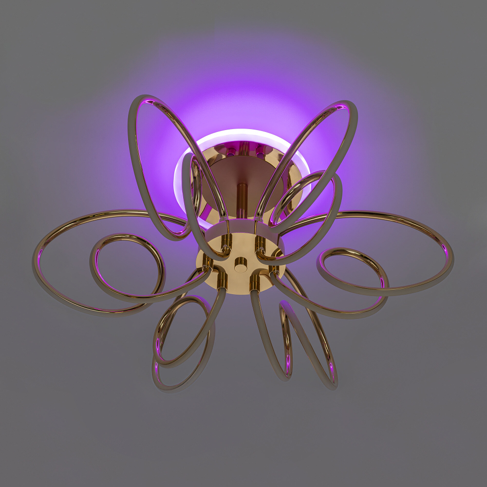 Citilux SALMA SMART CL224A162 RGB LED Умная люстра Золото