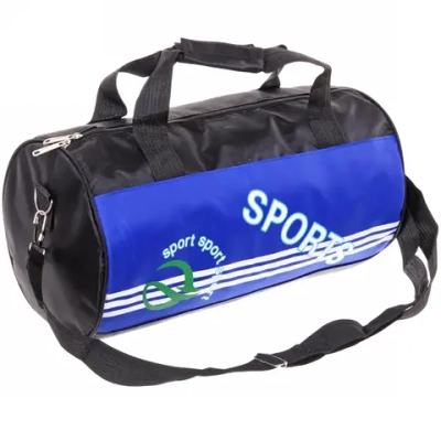 Сумка спортивная «Sports Time», полосы, синий принт, 40*22*16см