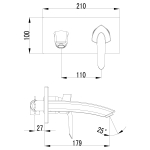 Смеситель для раковины Lemark Mars (LM3526C)