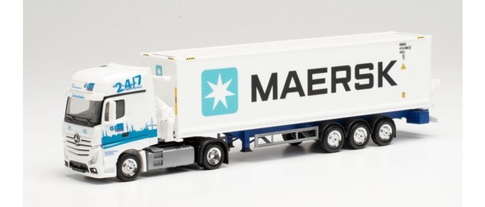 Грузовик Mercedes-Benz Actros, пп контейнеровоз „Maersk“