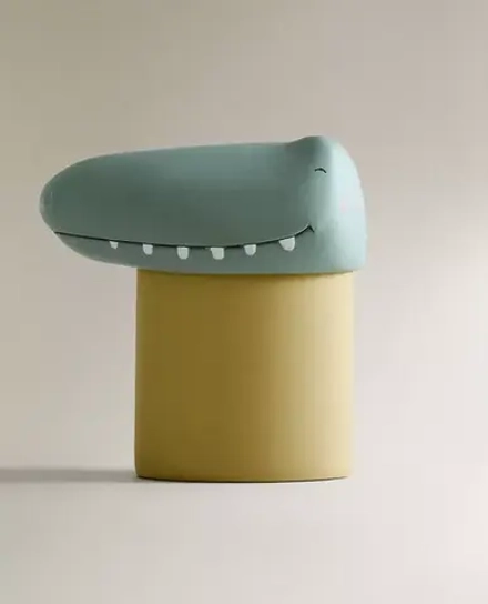 ZARA HOME ДЕТСКИЙ ДОЗАТОР ДЛЯ МЫЛА "КРОКОДИЛ", ЗЕЛЕНЫЙ