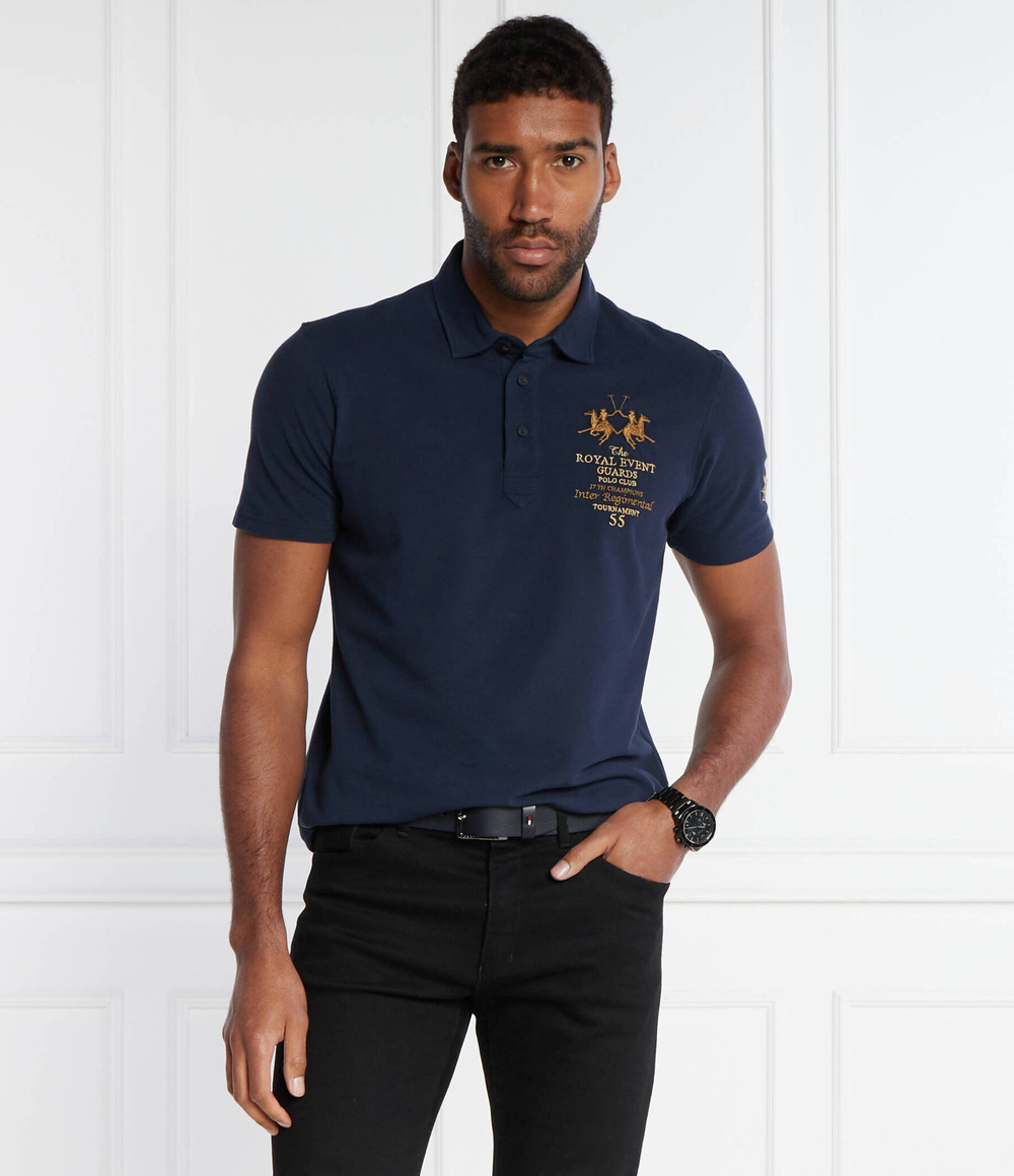 Поло La Martina - темно-синий(YMPG31 PK001)