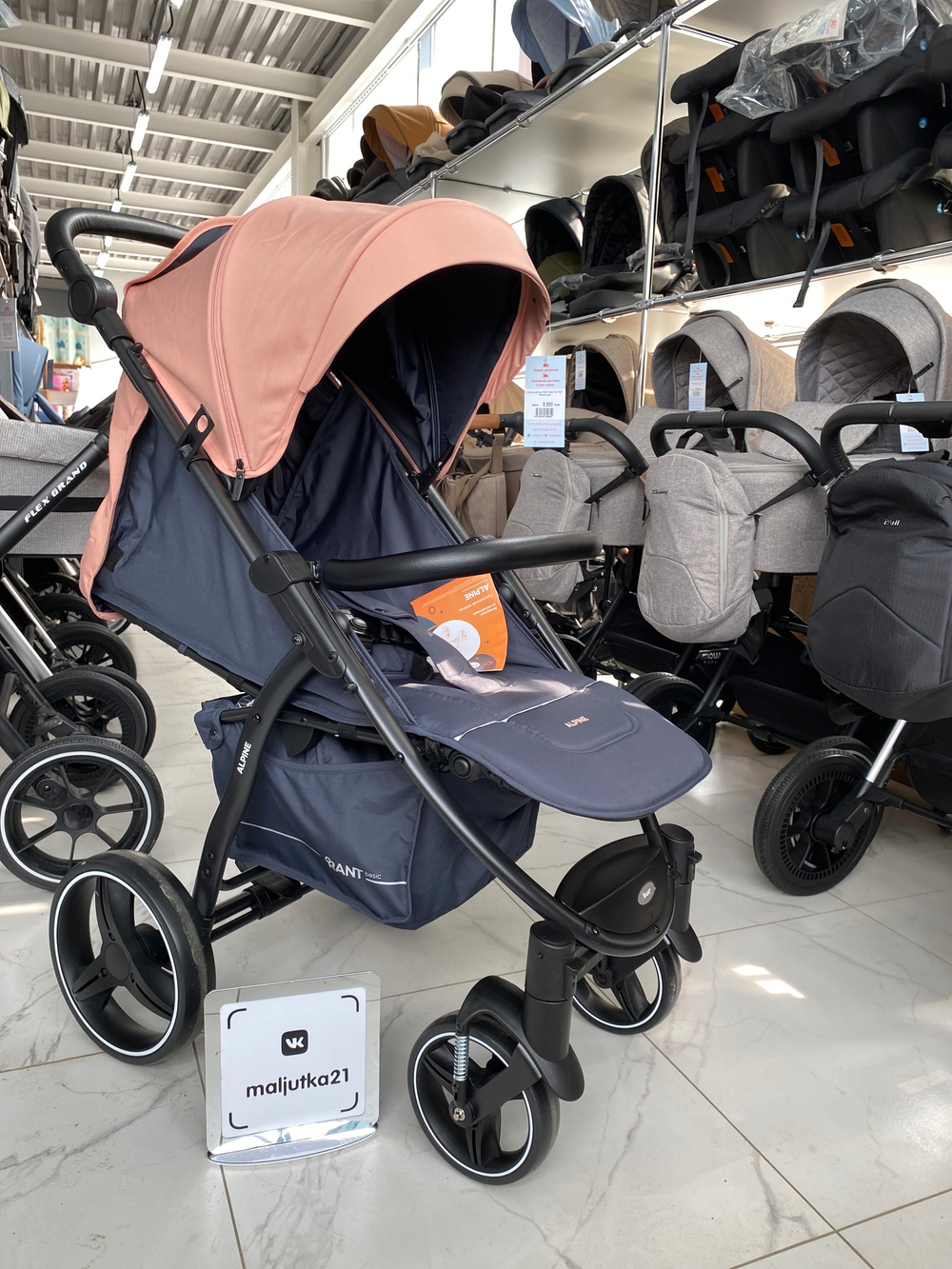 Коляска детская RANT basic "ALPINE" RA450 Coral