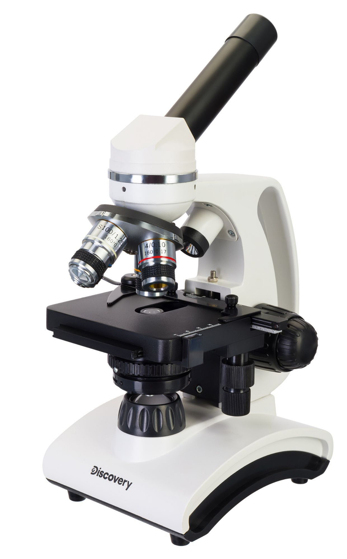Микроскоп Levenhuk Discovery Atto Polar с книгой Невидимый мир