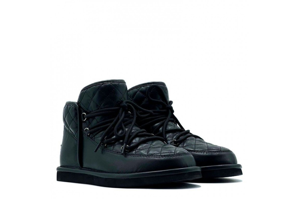 UGG Lodge Mini Leather Black