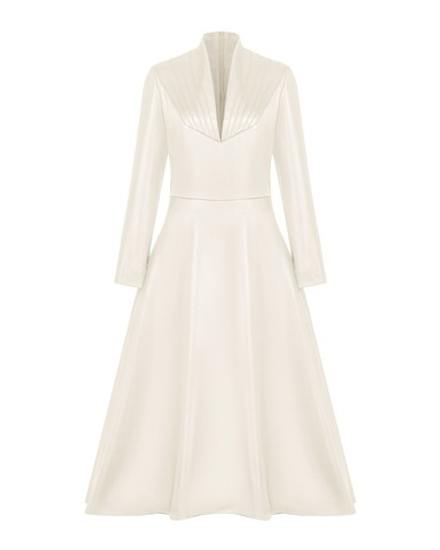 Платье макси с драпировкой на груди