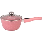 Ковш 1,5л «Trendy style»(rose) с носиком, съемная ручка, стеклянная крышка к0156tsr