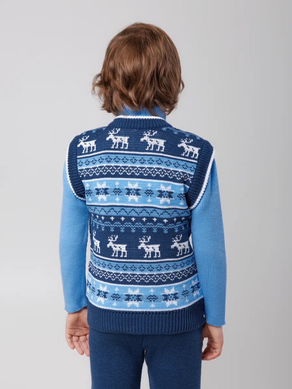 Жилетка вязаная на молнии