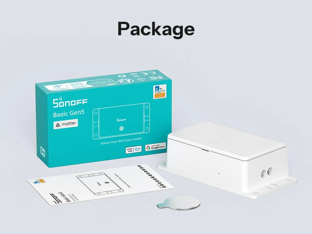 WiFi реле Sonoff BASIC-1GS MATTER