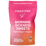 Pink Stork, Morning Sickness Sweets, имбирь и малина, 30 органических пастилок