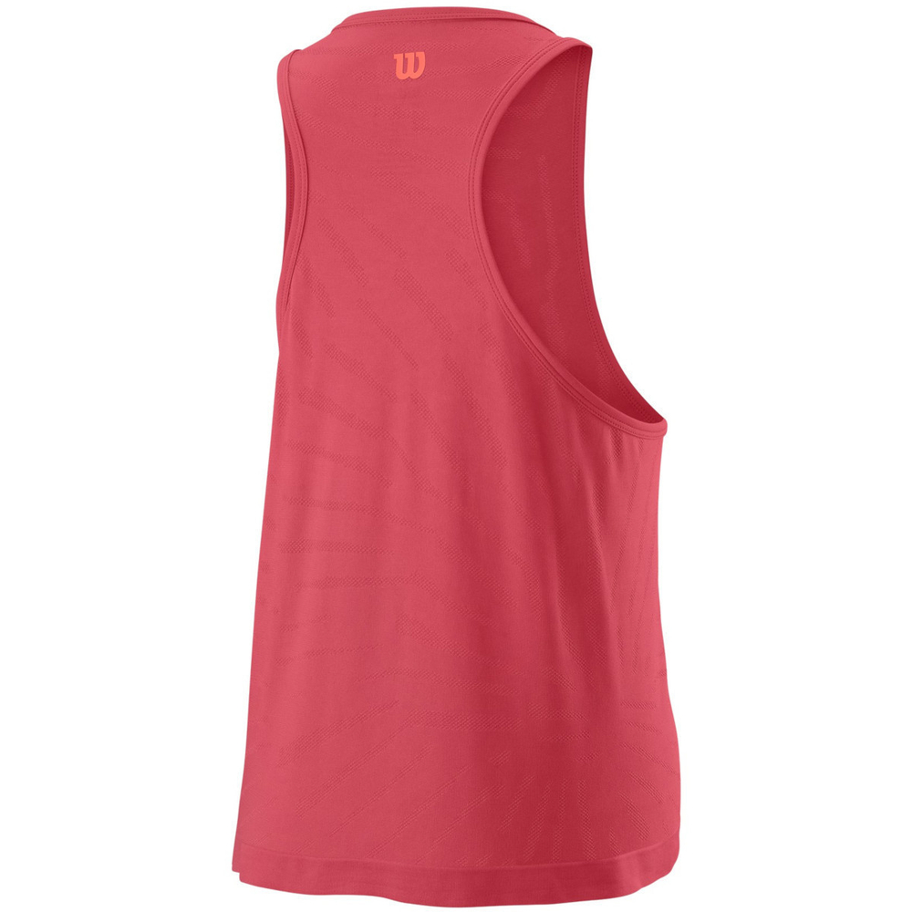 Женский топ теннисный Wilson W Competition Seamless Tank - красный
