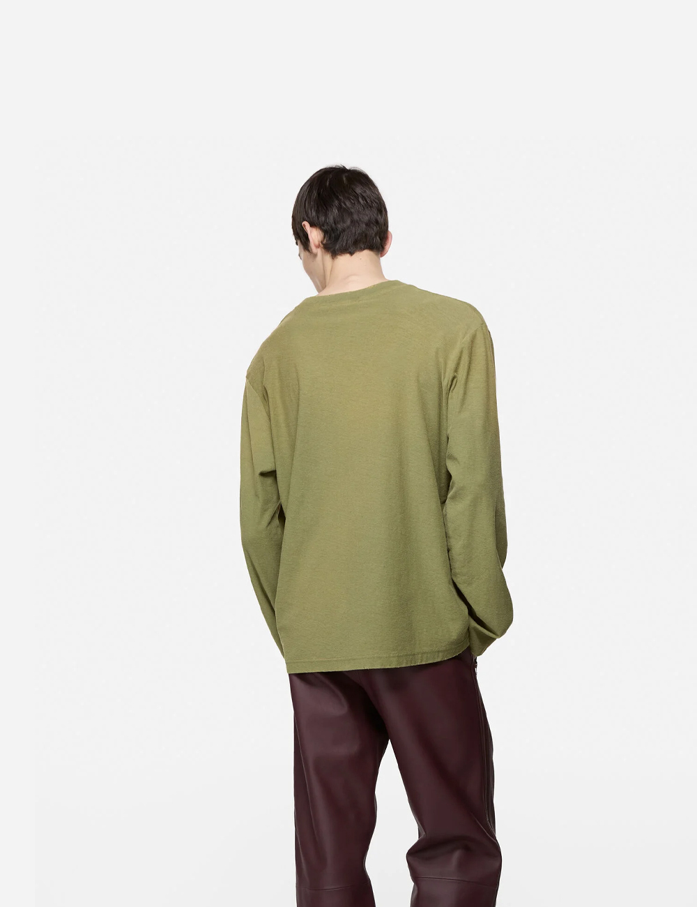 Acne Studios Logo Long Sleeve T-shirt "Olive"