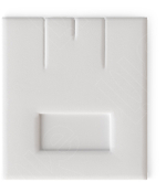 Вкладыш 03/наклонный/для серег/подвески/2 прорези/окошко для бирки/прорезь для нитки