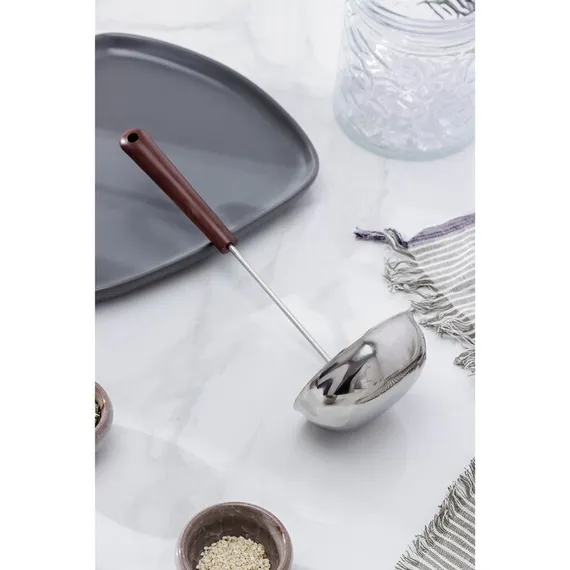 Ложка разливательная комбинированная, 150 мл, с пластиковой ручкой