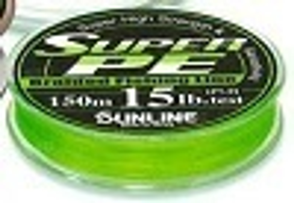 Шнур SunLine Super PE 150м Light Green #6.0/60LB 30кг