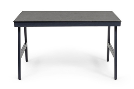"Рио" стол из HPL 130х90см, цвет столешницы "серый гранит"
