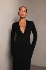 Платье-кардиган на кнопках