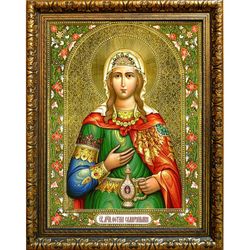 Фотиния (Светлана) Самарянка Римская Святая мученица. Икона на холсте.