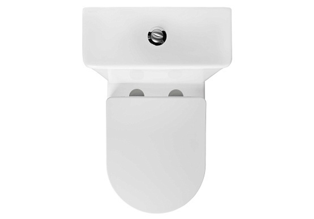 Унитаз-компакт напольный безободковый с бачком AQUATEK ЕВРОПА AQ2903T-00 630*385*815 мм, горизонтальный выпуск, смыв ТОРНАДО, тонкое сиденье с механизмом плавного закрывания, крепеж