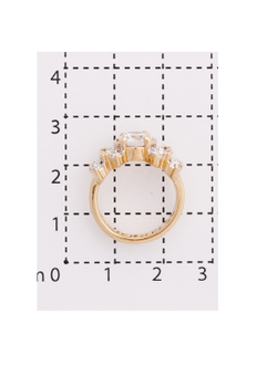 "Гонле" кольцо в золотом покрытии из коллекции "Teona" от Jenavi